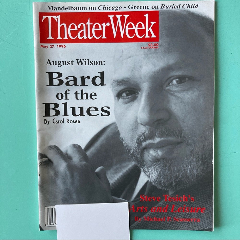 August Wilson Theater Week Magazine May 27 1996 Address Label